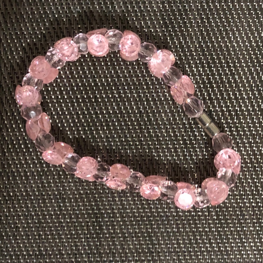 Pink Stones Magnetic Bracelet